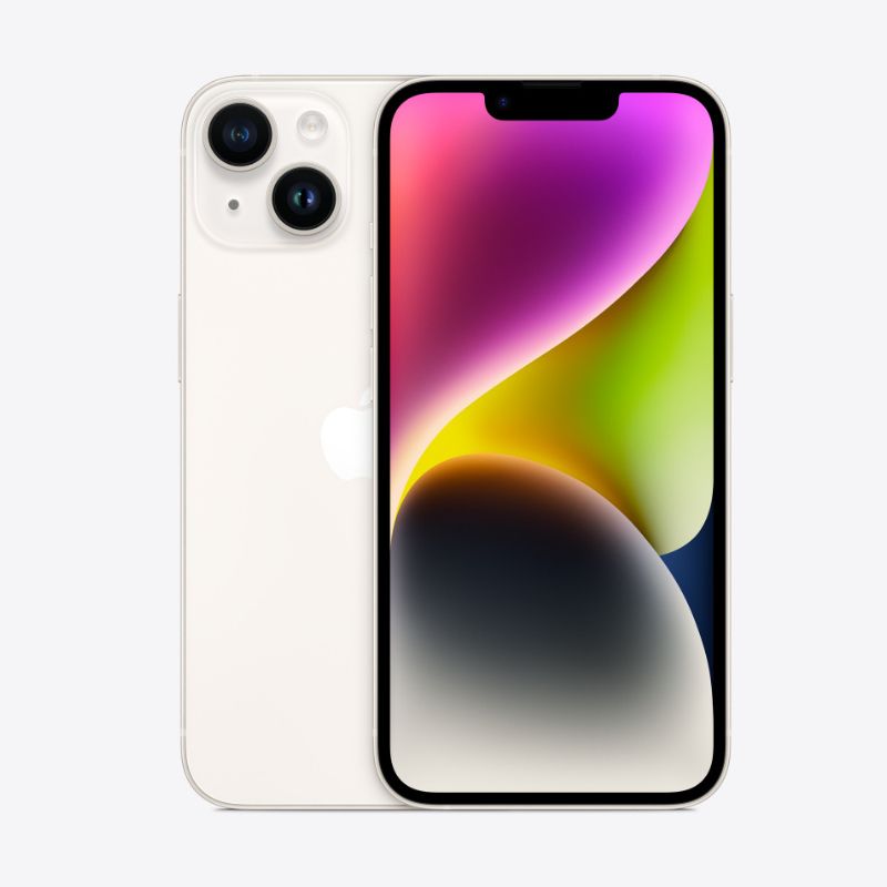 Apple iPhone 14 4GB RAM 128GB front and back